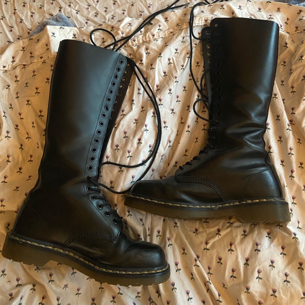 Dr Marten Knee-High Leather Boots